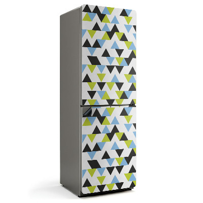 Magnet na ledničku Motiv energických trojúhelníkových tvarů