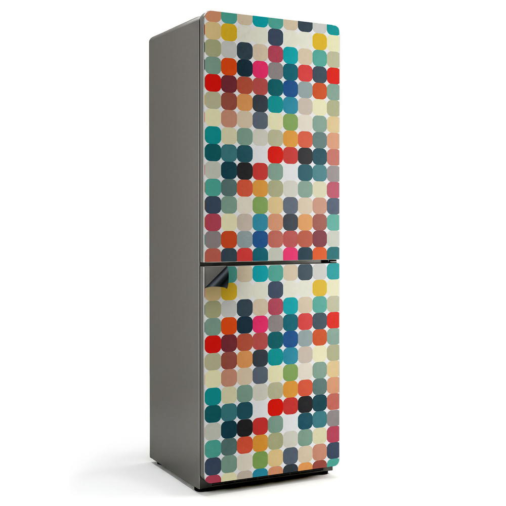 Magnet na ledničku Oválné vzory v intenzivních barvách