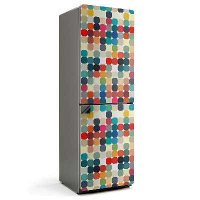 Magnet na ledničku Oválné vzory v intenzivních barvách