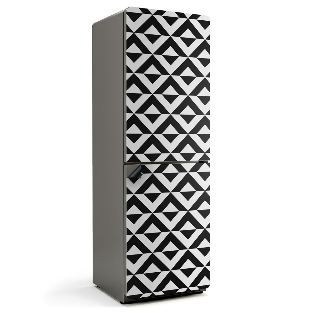 Magnet na ledničku Řada kosočtverců v grafice