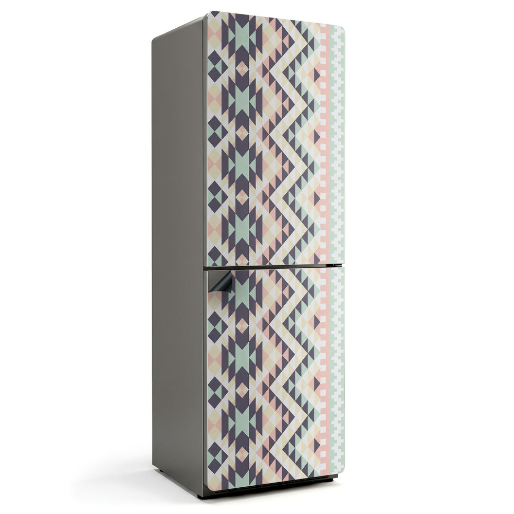 Magnet na ledničku Motiv trojúhelníkových geometrických tvarů