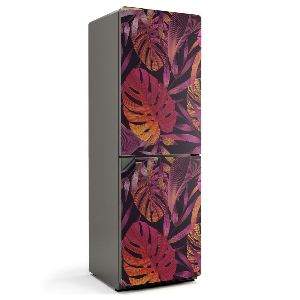 Magnet na ledničku Motiv tropických zelených listů