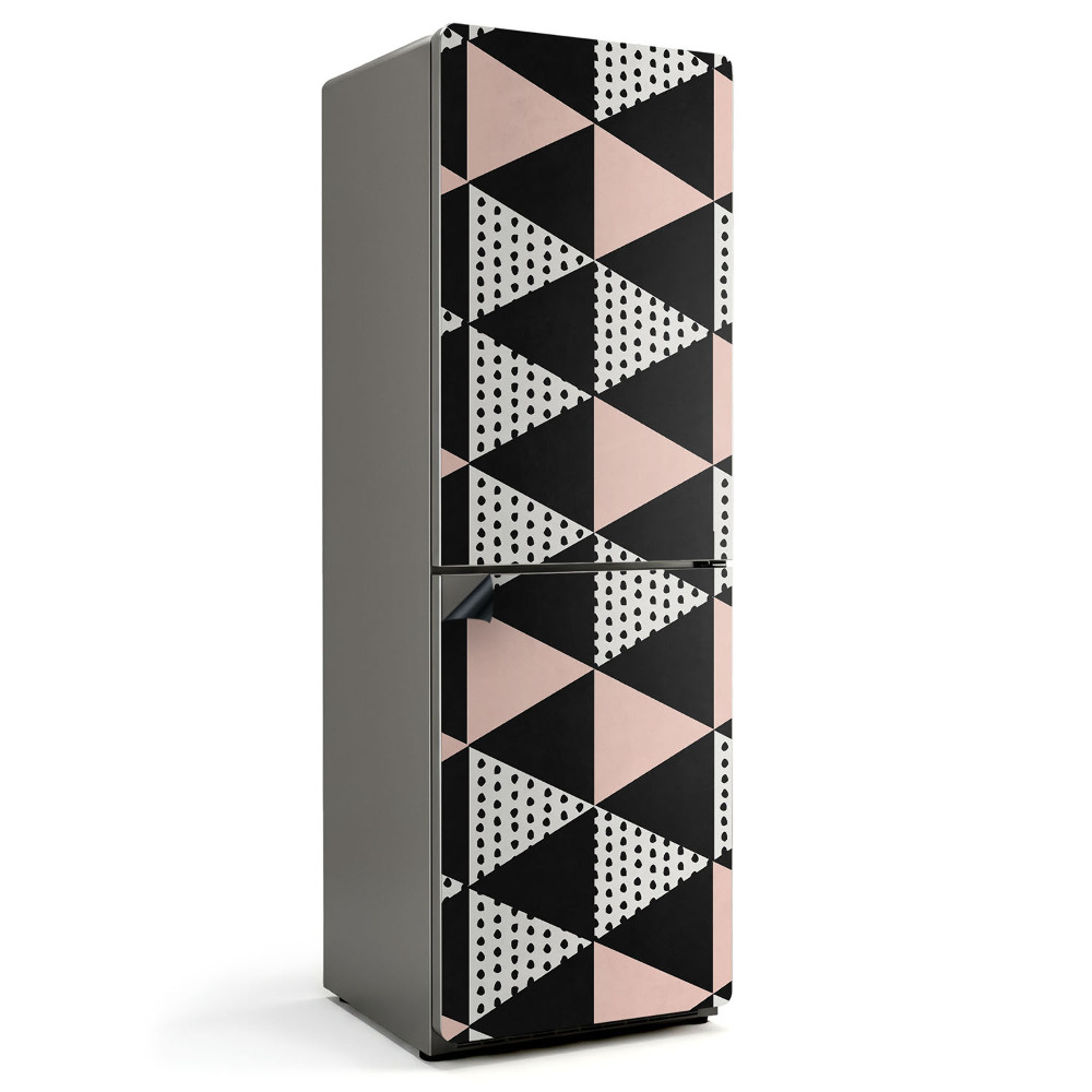 Magnet na ledničku Vzor trojúhelníkových tvarů