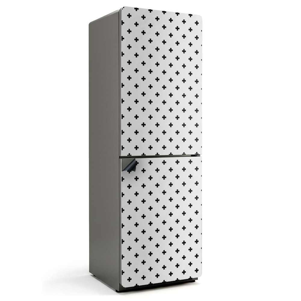 Magnet na ledničku Geometrický vzor s křížky