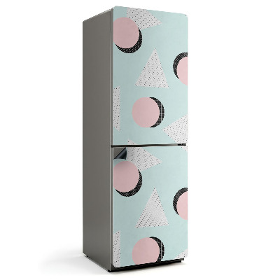 Magnet na ledničku Geometrické tvary v abstraktním stylu