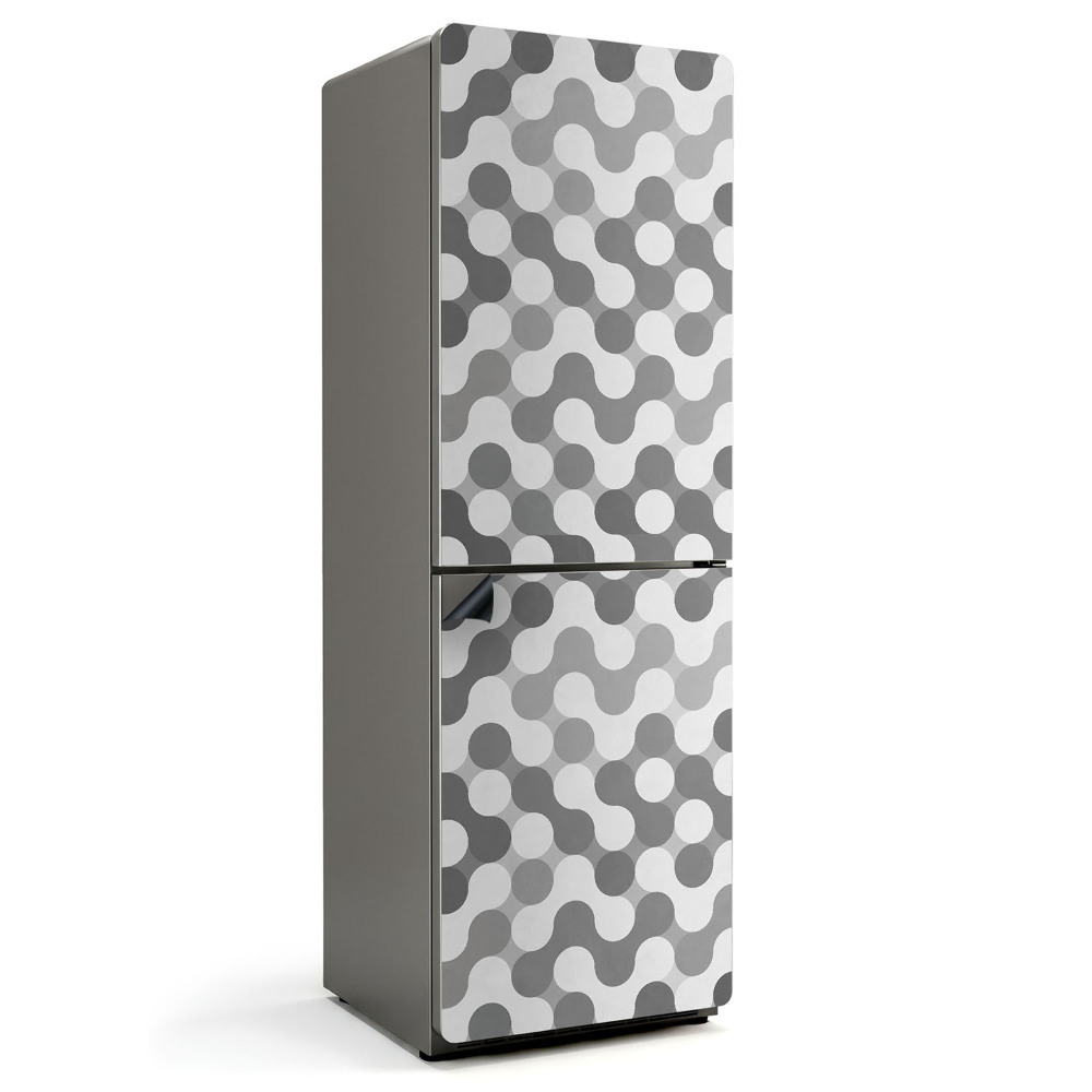 Magnet na ledničku Vlnité kruhy v geometrickém stylu