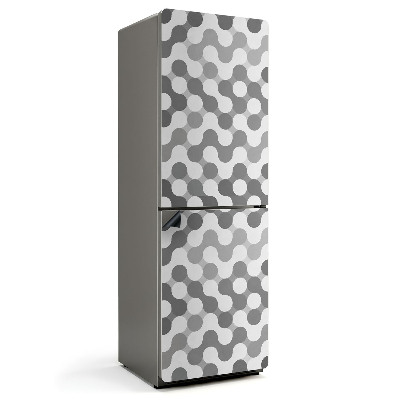 Magnet na ledničku Vlnité kruhy v geometrickém stylu