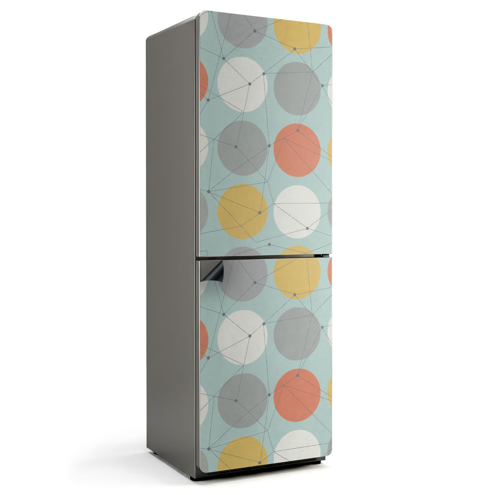 Magnet na ledničku Moderní abstraktní styl kruhů