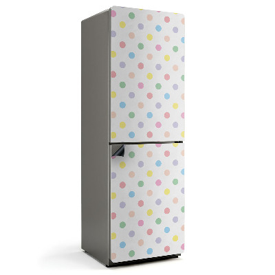 Magnet na ledničku Tečky v pastelových odstínech