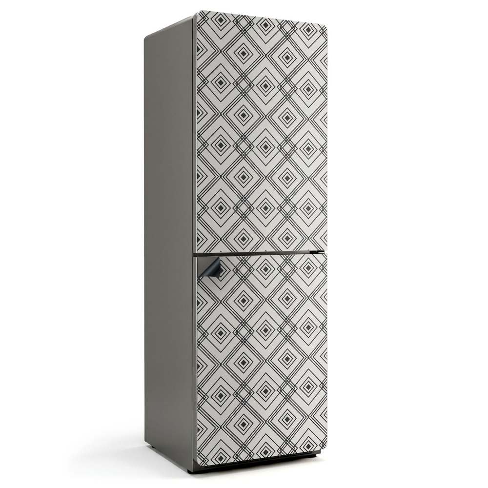 Magnet na ledničku Geometrický kosočtverečný vzor