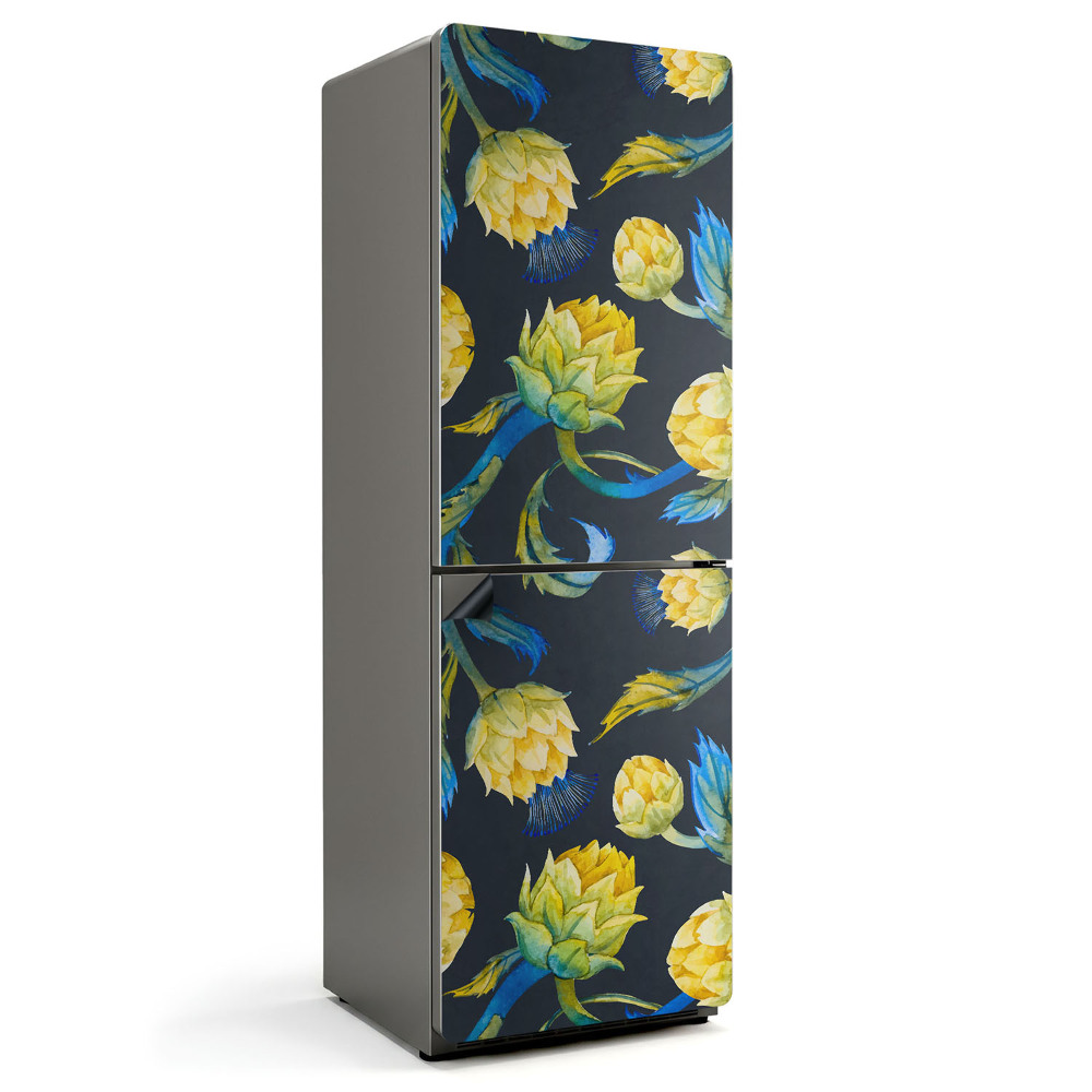 Magnet na ledničku Květinový motiv v malířském stylu