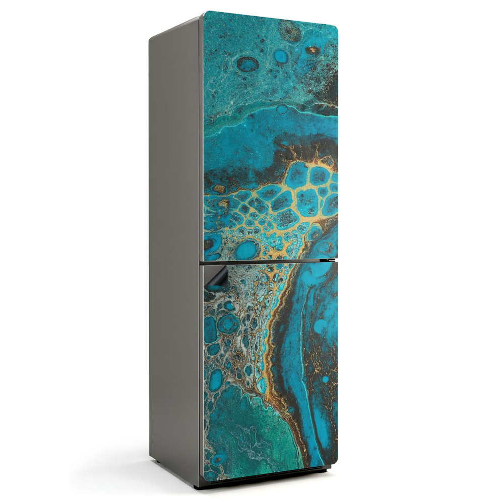 Magnet na ledničku tekutý abstraktní motiv