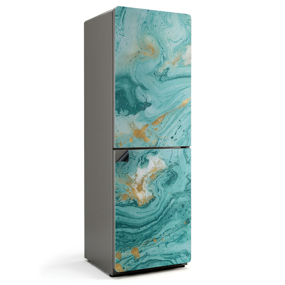 Magnet na ledničku tekutý abstraktní motiv