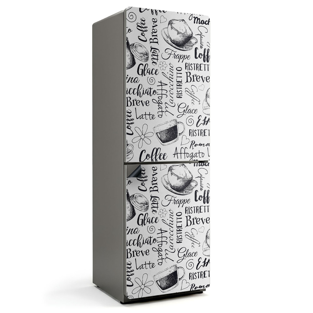 Magnet na ledničku Vzory na kávové šálky