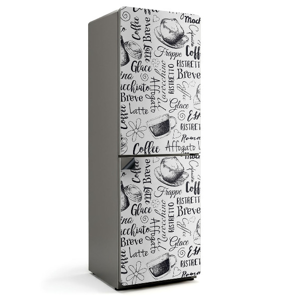 Magnet na ledničku Vzory na kávové šálky