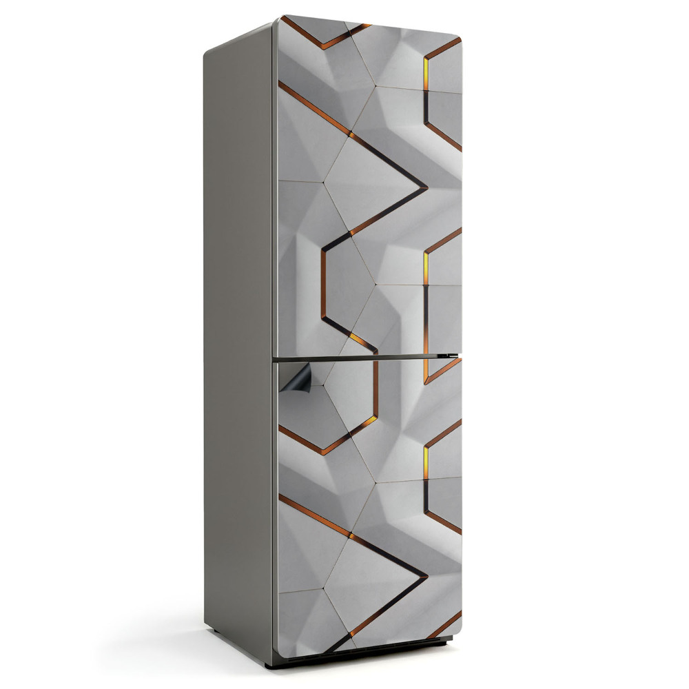 Magnet na ledničku Vícerozměrný abstraktní motiv