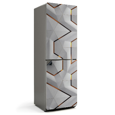 Magnet na ledničku Vícerozměrný abstraktní motiv