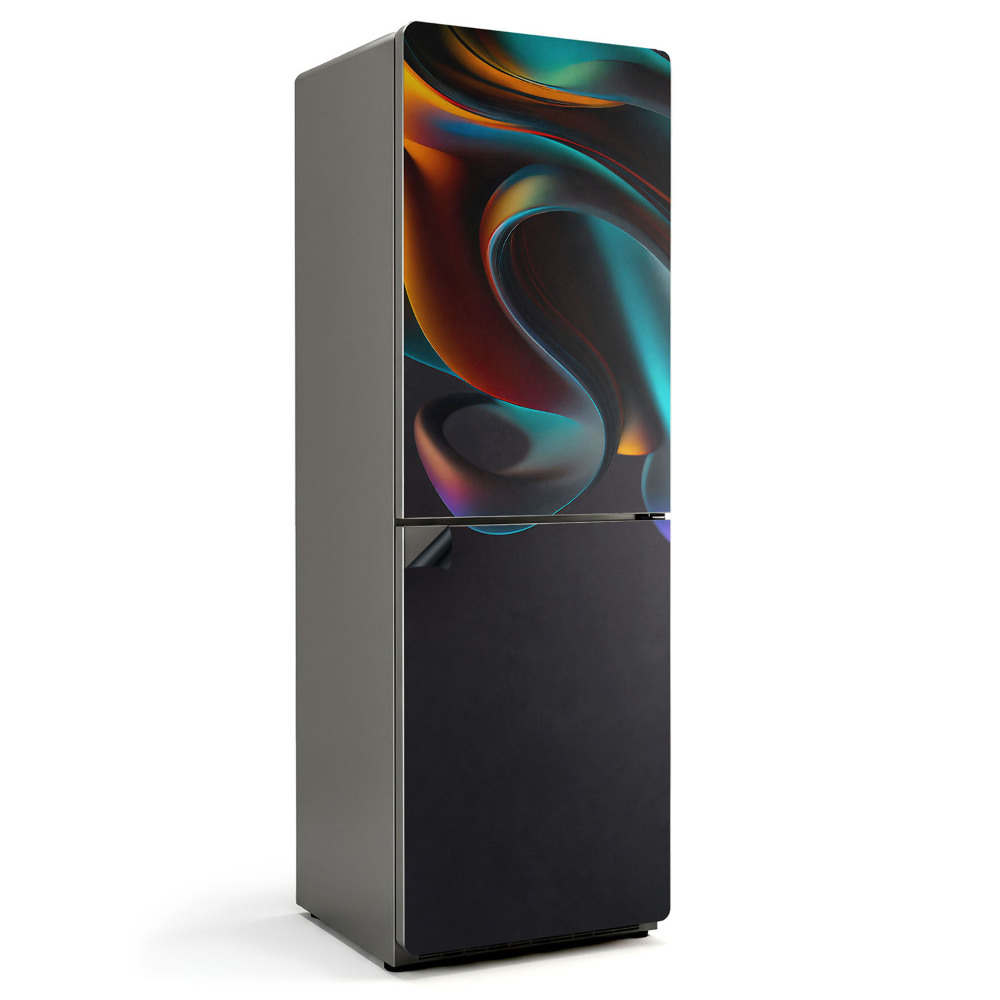 Magnet na ledničku Vlny a tvary v abstraktním stylu