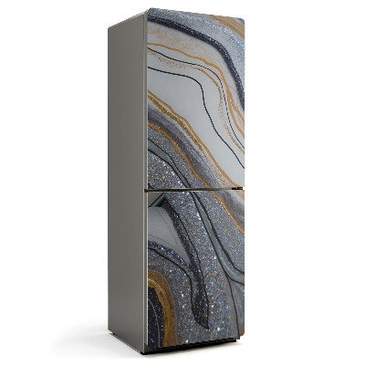 Magnet na ledničku Vlny a čáry v abstraktním stylu