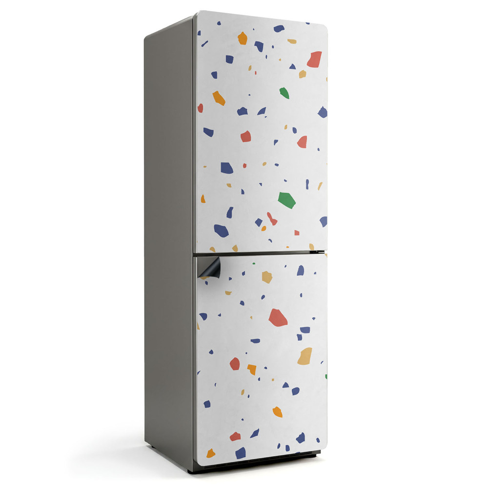 Magnet na ledničku Terrazzo vzor v abstraktním stylu