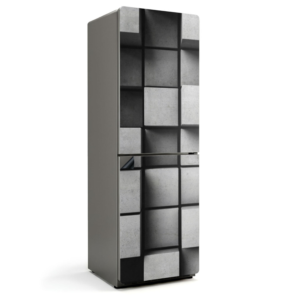 Magnet na ledničku 3D krychlový vzor