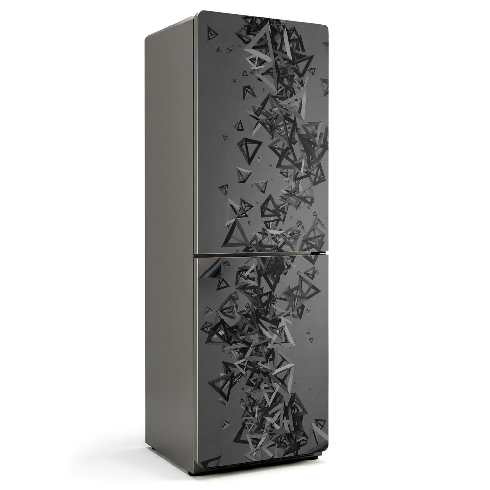 Magnet na ledničku Trojrozměrné trojúhelníkové obrazce