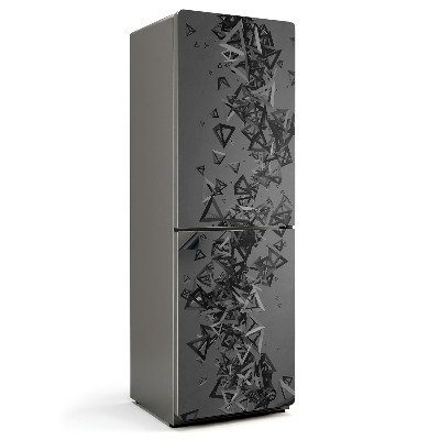 Magnet na ledničku Trojrozměrné trojúhelníkové obrazce