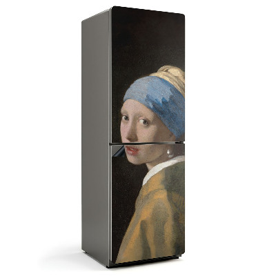 Magnet na ledničku Portrét dívky s klenotem