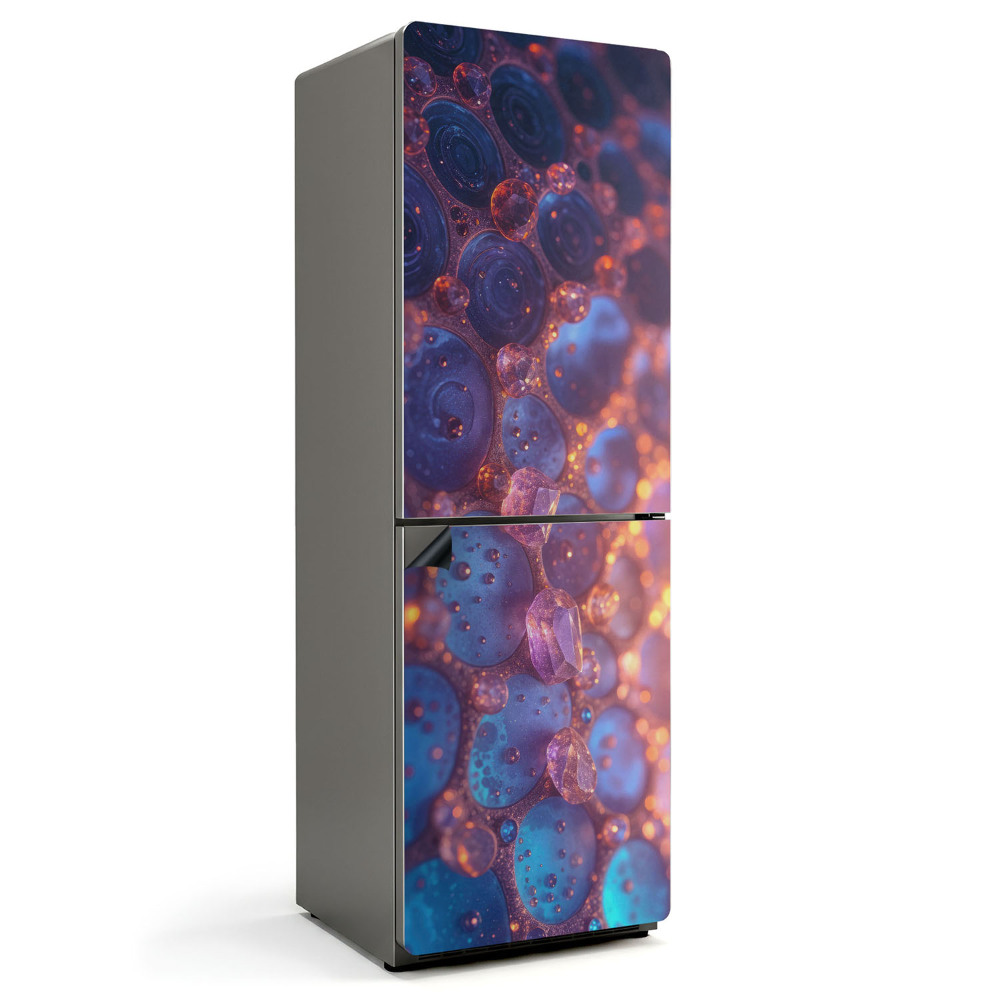 Magnet na ledničku Abstraktní tvary a bubliny