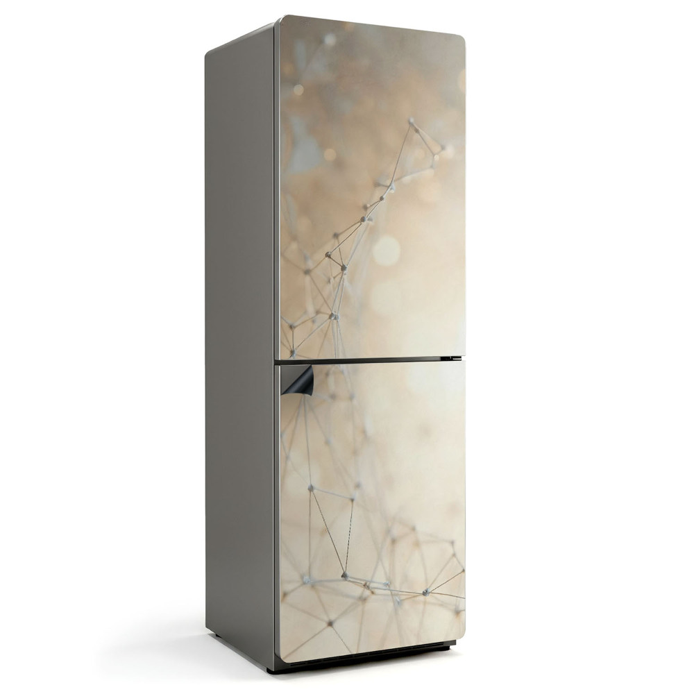 Magnet na ledničku Abstraktní čárové spojení