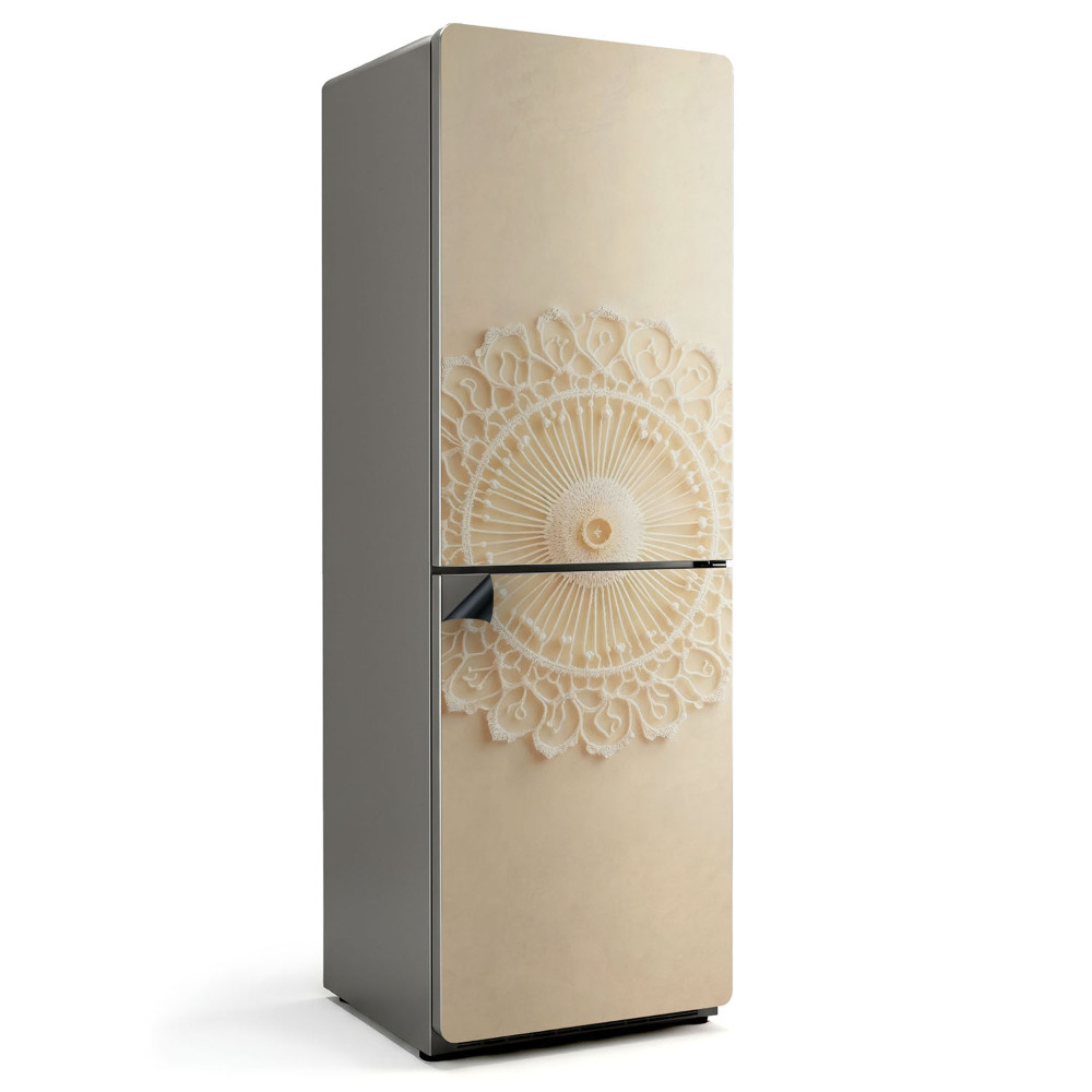 Magnet na ledničku Krajkový motiv v kruzích