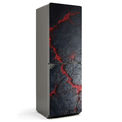 Magnet na ledničku Textura prasklé lávy