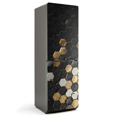 Magnet na ledničku Šestiúhelníkový geometrický motiv