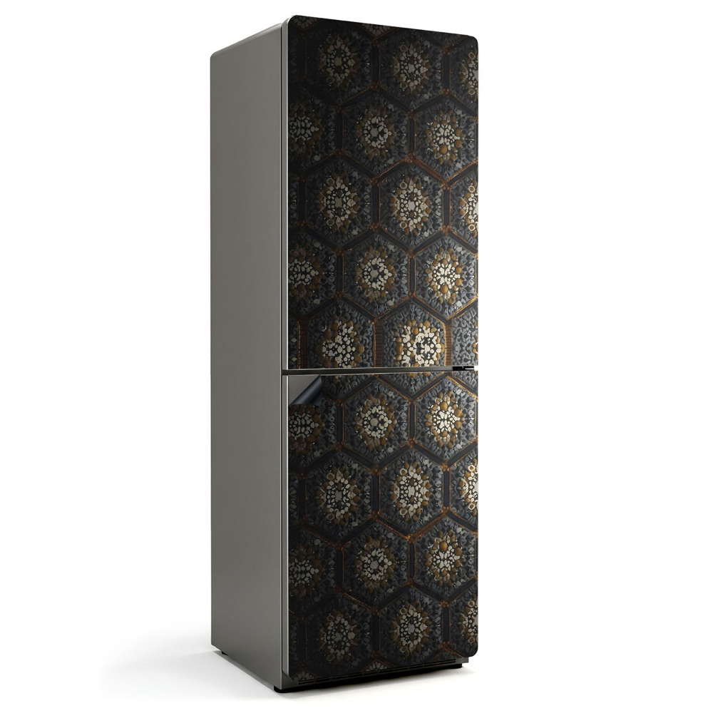 Magnet na ledničku Šestiúhelníkový motiv s detaily