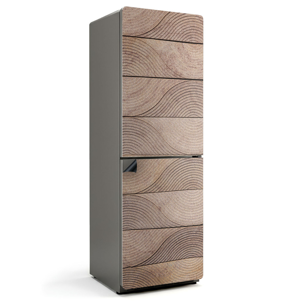 Magnet na ledničku Vlny ve dřevě