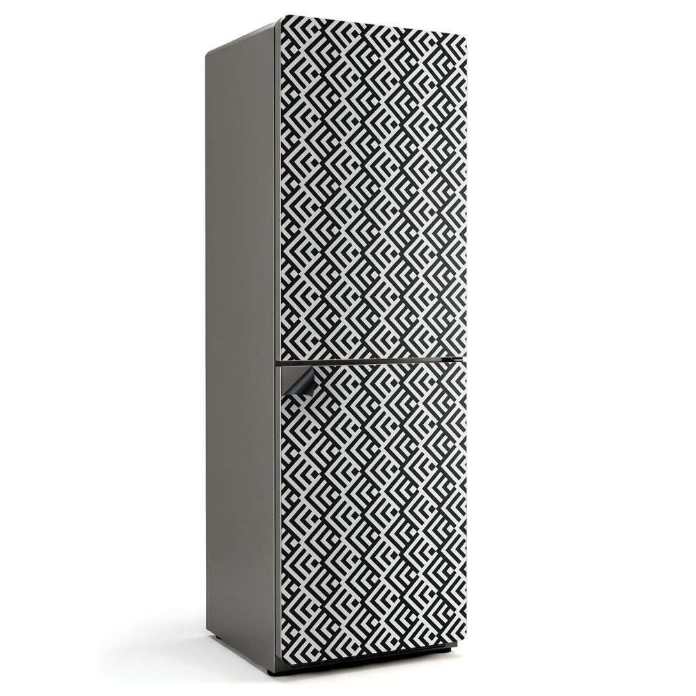 Magnet na ledničku Cikcakové tvary v geometrickém stylu