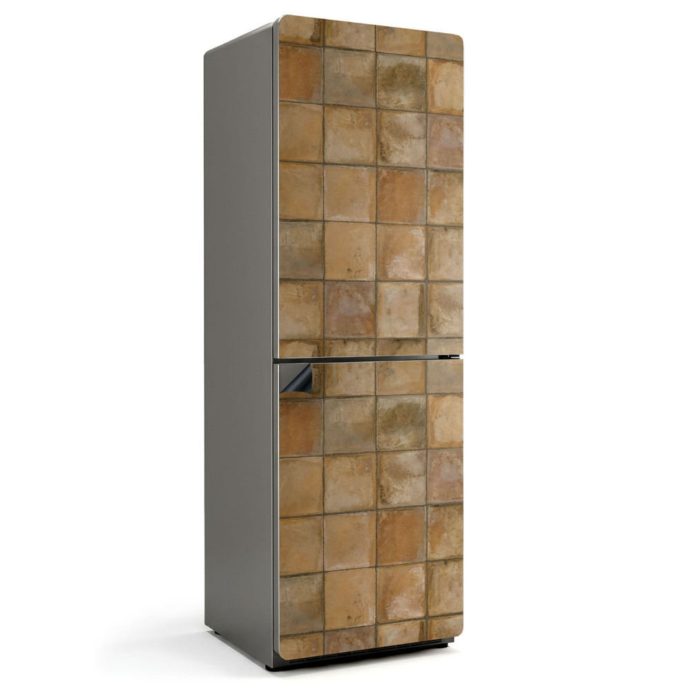 Magnet na ledničku Zemité dlaždicové tóny