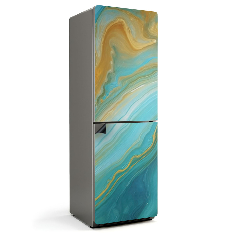 Magnet na ledničku Vlny barevné abstrakce