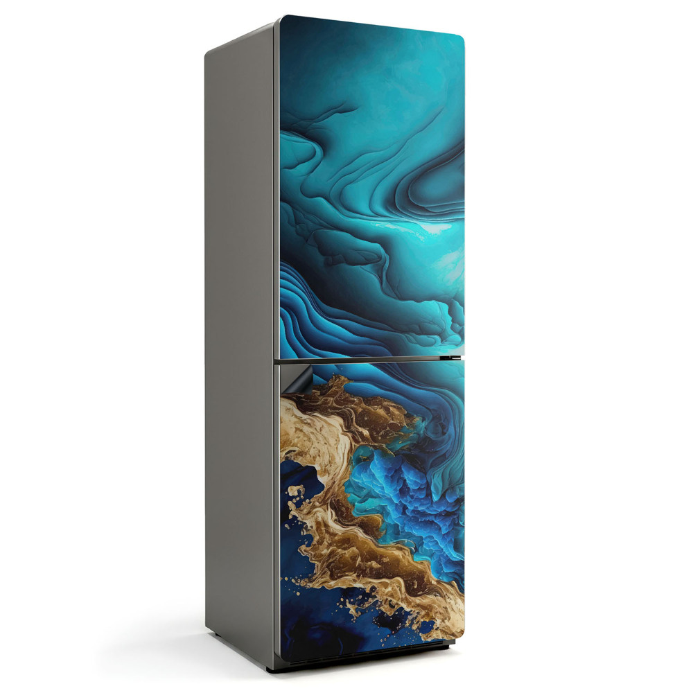 Magnet na ledničku Vlny a struktury v abstraktním stylu