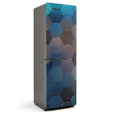 Magnet na ledničku Šestiúhelníková prostorová mozaika