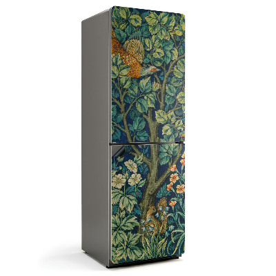 Magnet na ledničku Lesní krajina s divokou zvěří