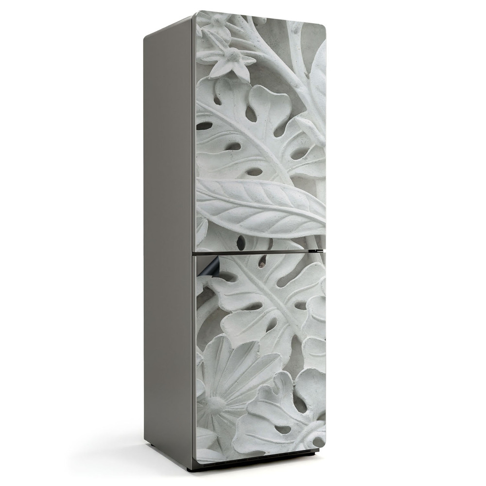 Magnet na ledničku 3D motiv listů a květin