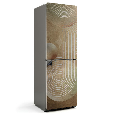 Magnet na ledničku Abstraktní kruhy a čáry