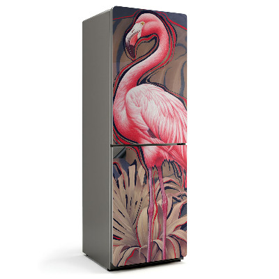 Magnet na ledničku Tropický plameňák v elegantním stylu