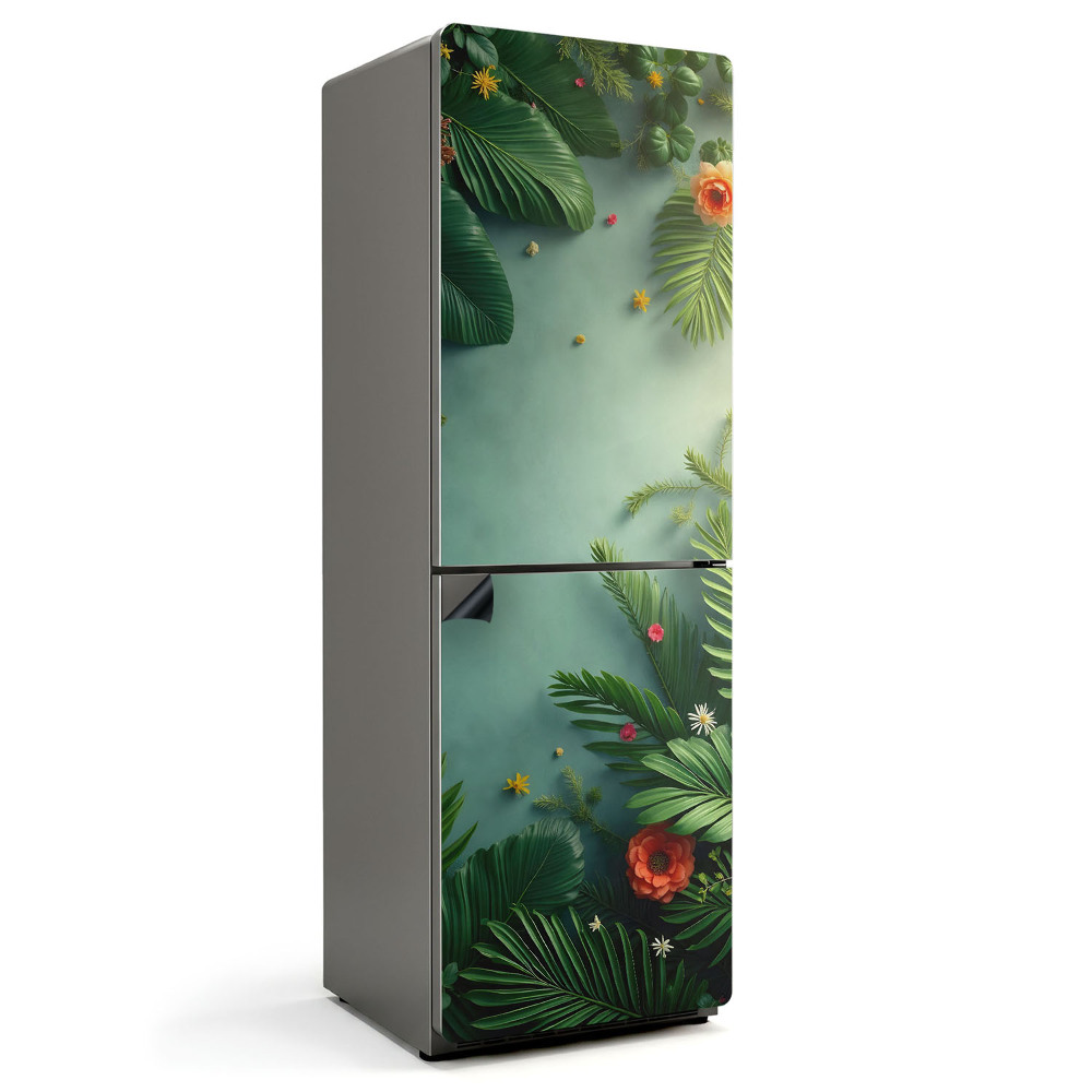 Magnet na ledničku Exotické listy a květy