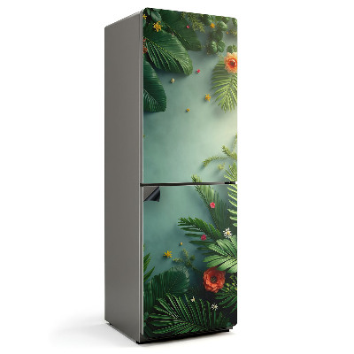 Magnet na ledničku Exotické listy a květy