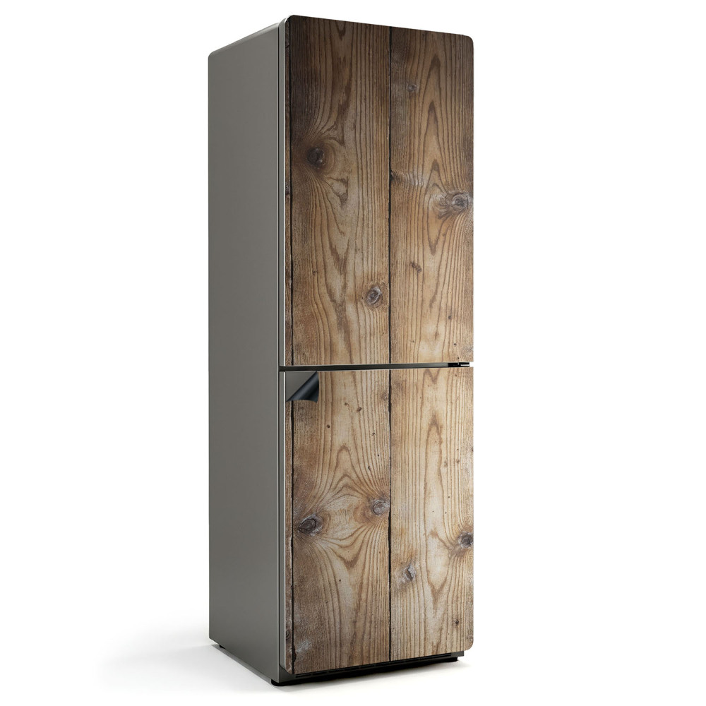 Magnet na ledničku Dřevěné desky uspořádané svisle