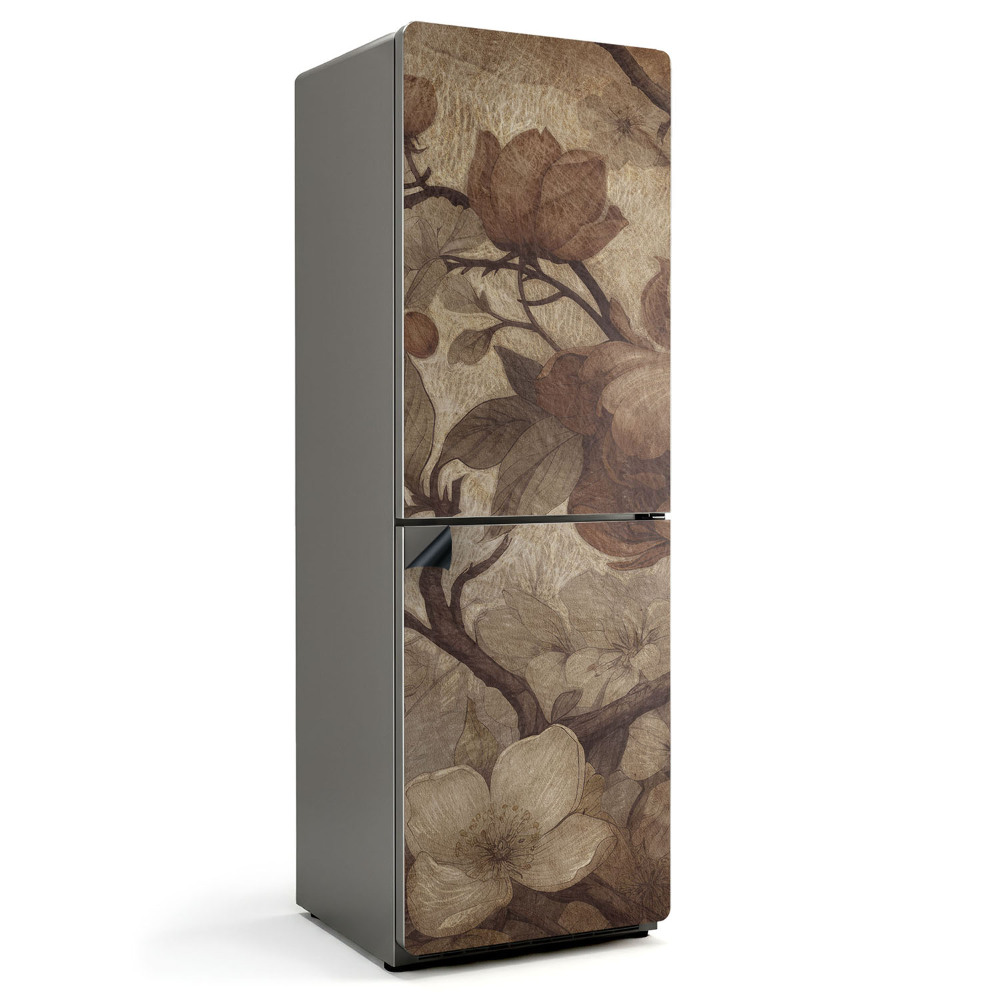 Magnet na ledničku Květinový motiv v jemných odstínech