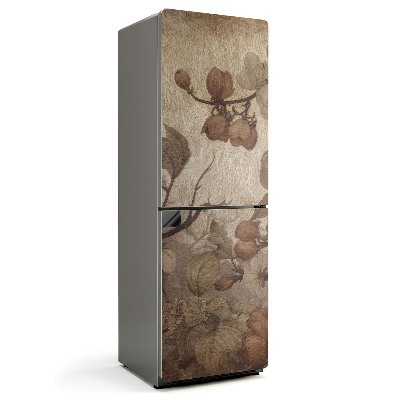 Magnet na ledničku Květinový vzor v tlumených odstínech