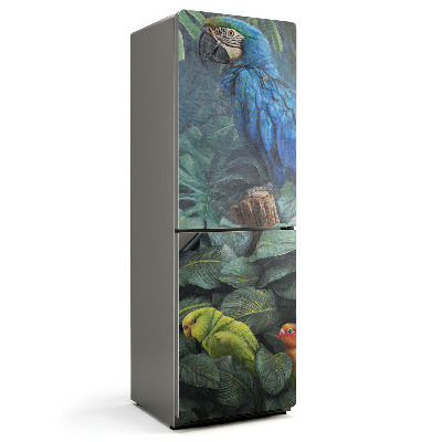 Magnet na ledničku Tropických papoušků v zelené džungli